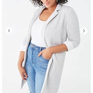 Gray duster jacket